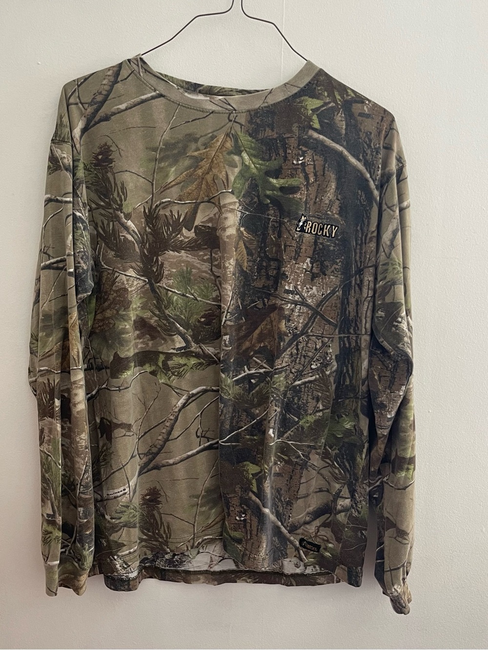 Rocky Men's Camo Long Sleeve Shirt - Green Brown